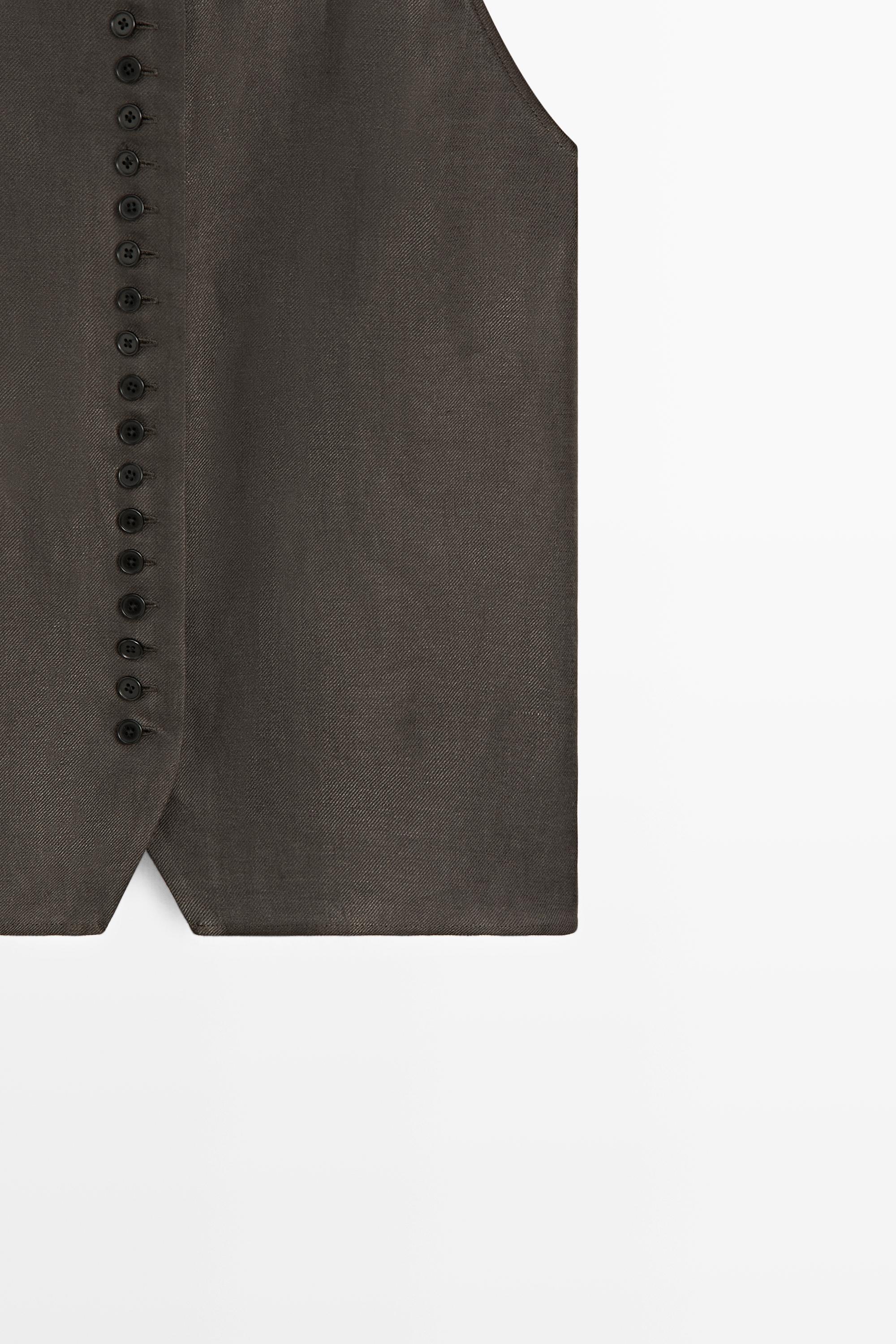 100% linen vest